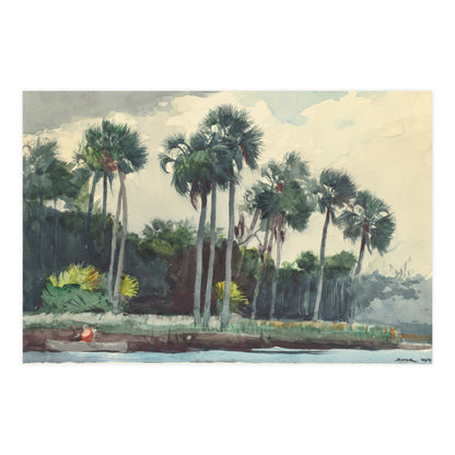 Red Shirt Homosassa Florida - Winslow Homer Fine Art Poster