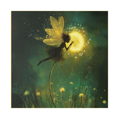 Wishes Do Come True - Fairies & Flowers Collection - Wall Art on Canvas