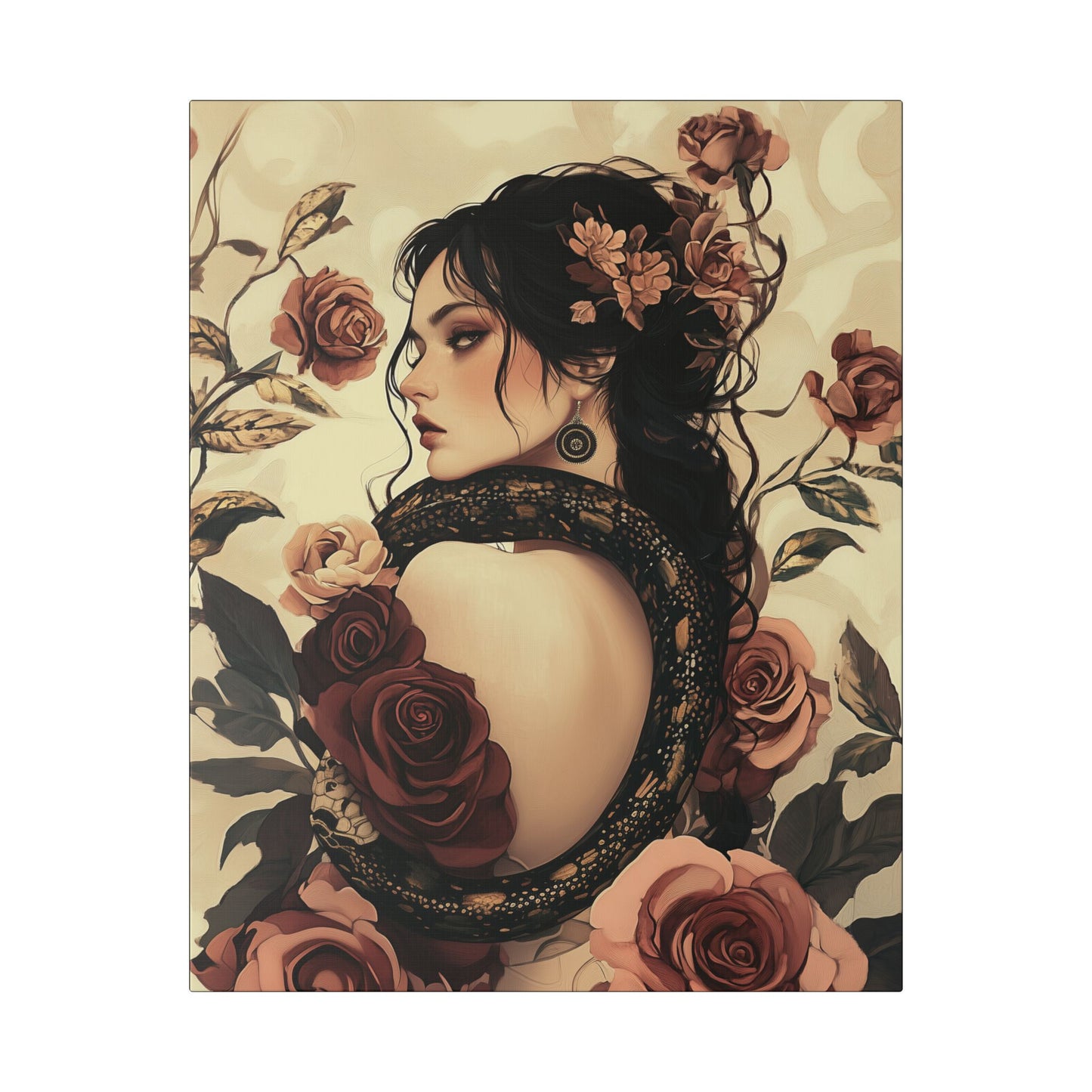 Never Look Back - Secret Garden Series - Fine Art Print on Canvas
