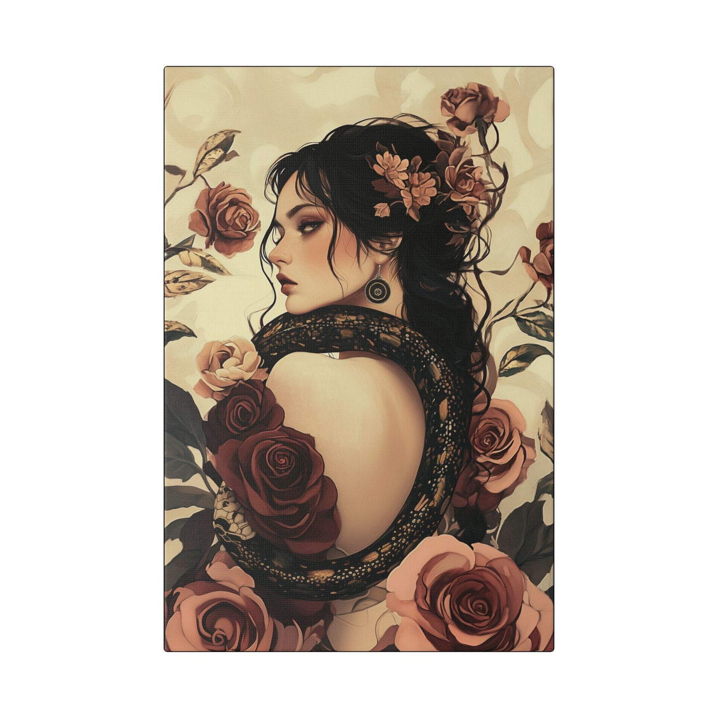 Never Look Back - Secret Garden Series - Fine Art Print on Canvas