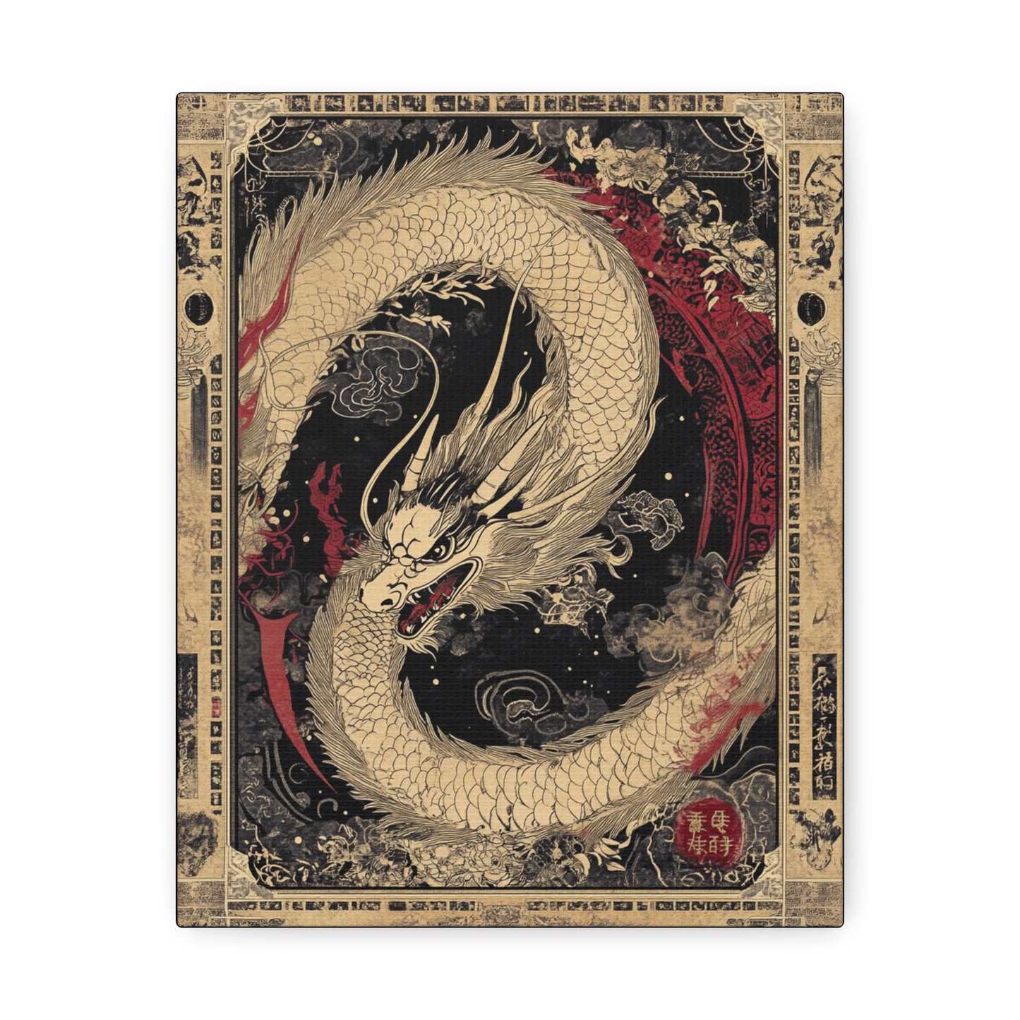 Can't Fight Fate - Dragon Collection -  Fine Art Print on Canvas