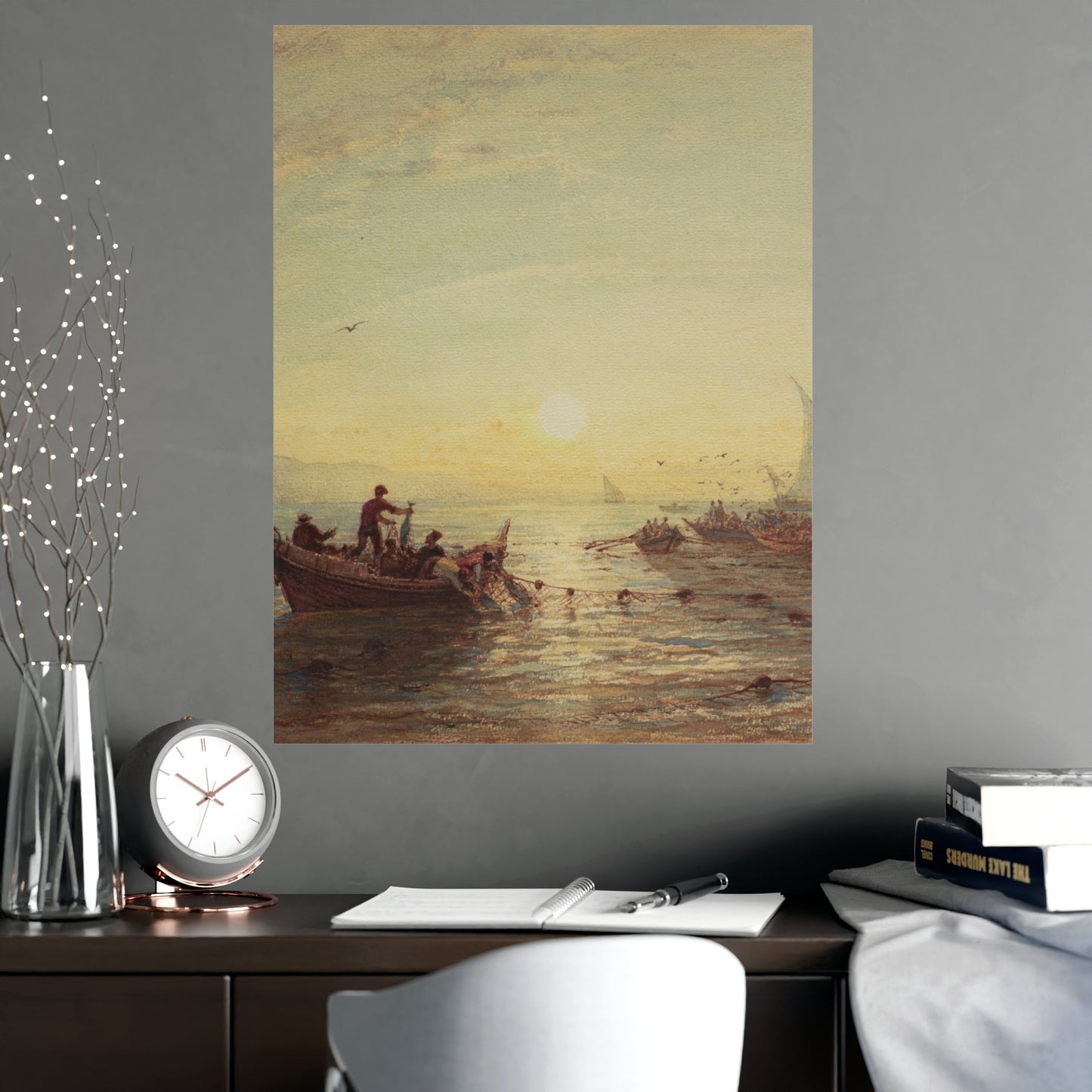 Tuna Fishing at Sunrise Marseilles - Maritime Fine Art Poster
