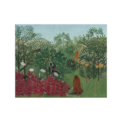 Tropical Forest with Monkeys - Rousseau Fine Art Poster