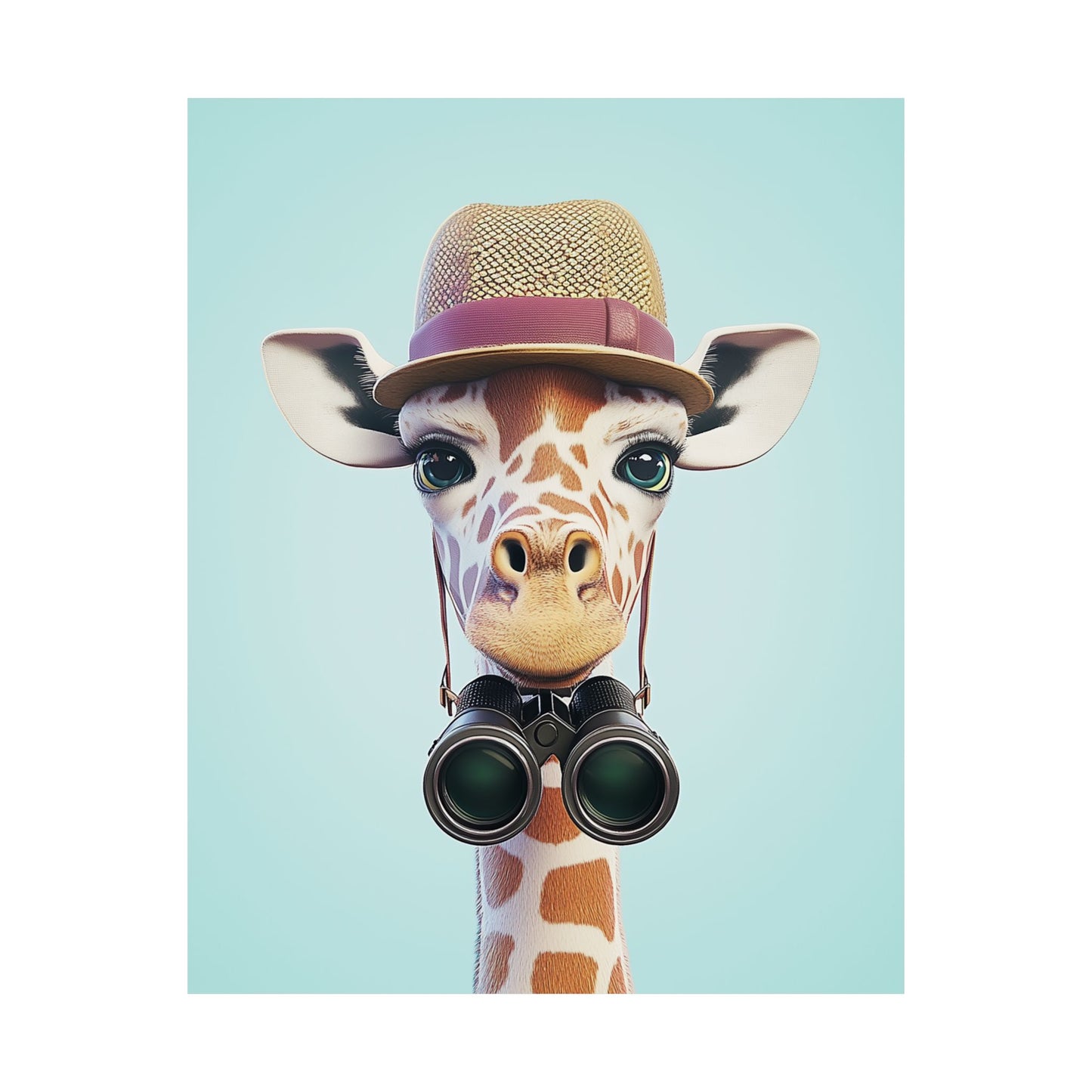 Adventure Awaits - His & Hers Giraffe Fine Art Prints (II) - Whimsical Animals - Wall Art -  Fine Art Prints - Home Décor
