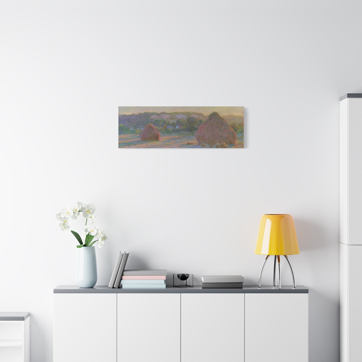 Claude Monet - Fields of Wheat Fine Art Canvas Print