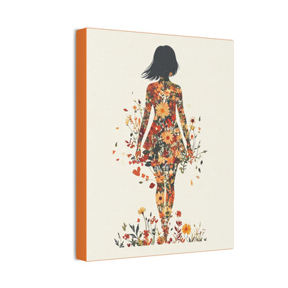 You Belong Among the Wildflowers  - Flower Girl - Print on Canvas