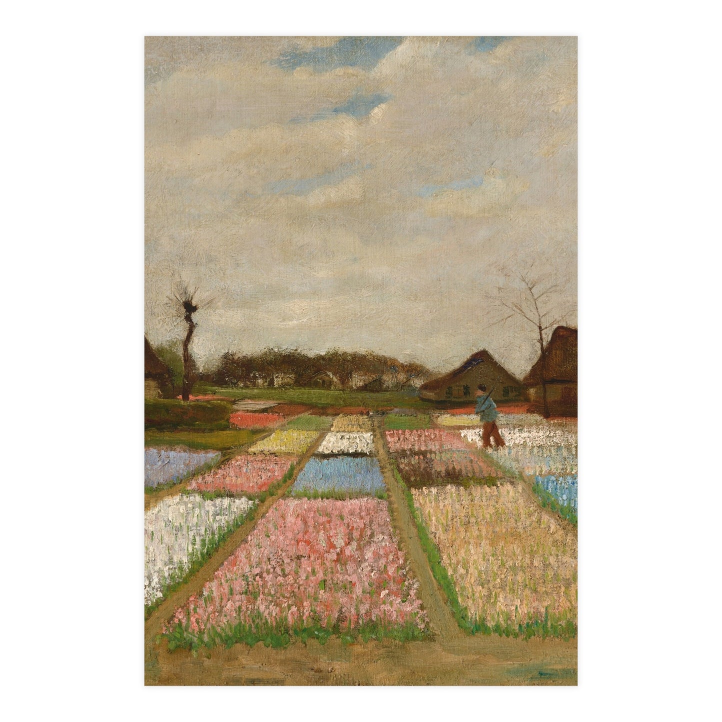 Flower Beds in Holland - Van Gogh Fine Art Poster