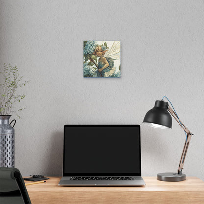 Blue Hydrangea - Flowers & Fairies Collection - Fine Art Print on Canvas