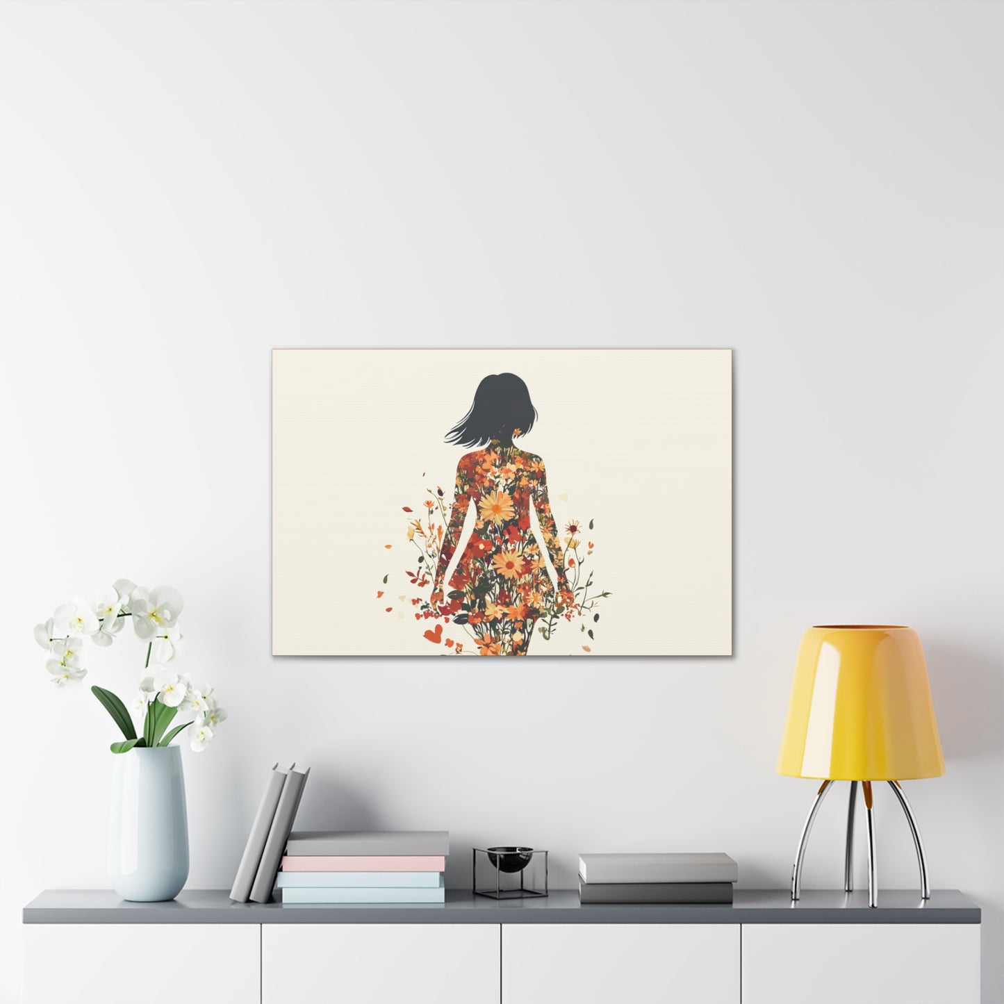 You Belong Among the Wildflowers  - Flower Girl - Print on Canvas
