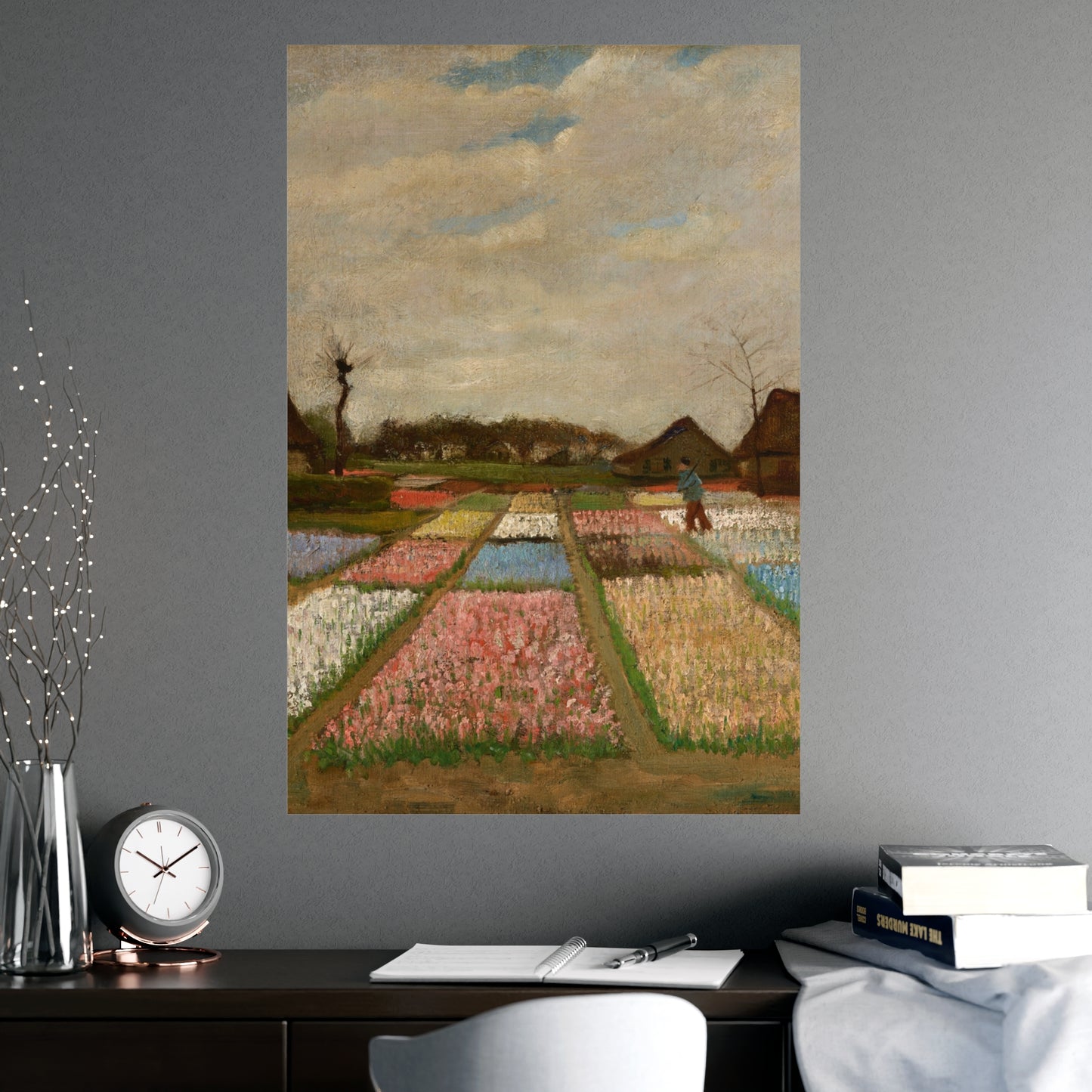 Flower Beds in Holland - Van Gogh Fine Art Poster