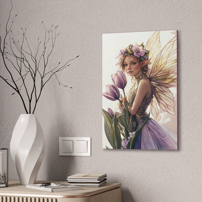 Tuesdays are for Tulips - Flowers & Fairies Collection - Fine Art Print on Canvas