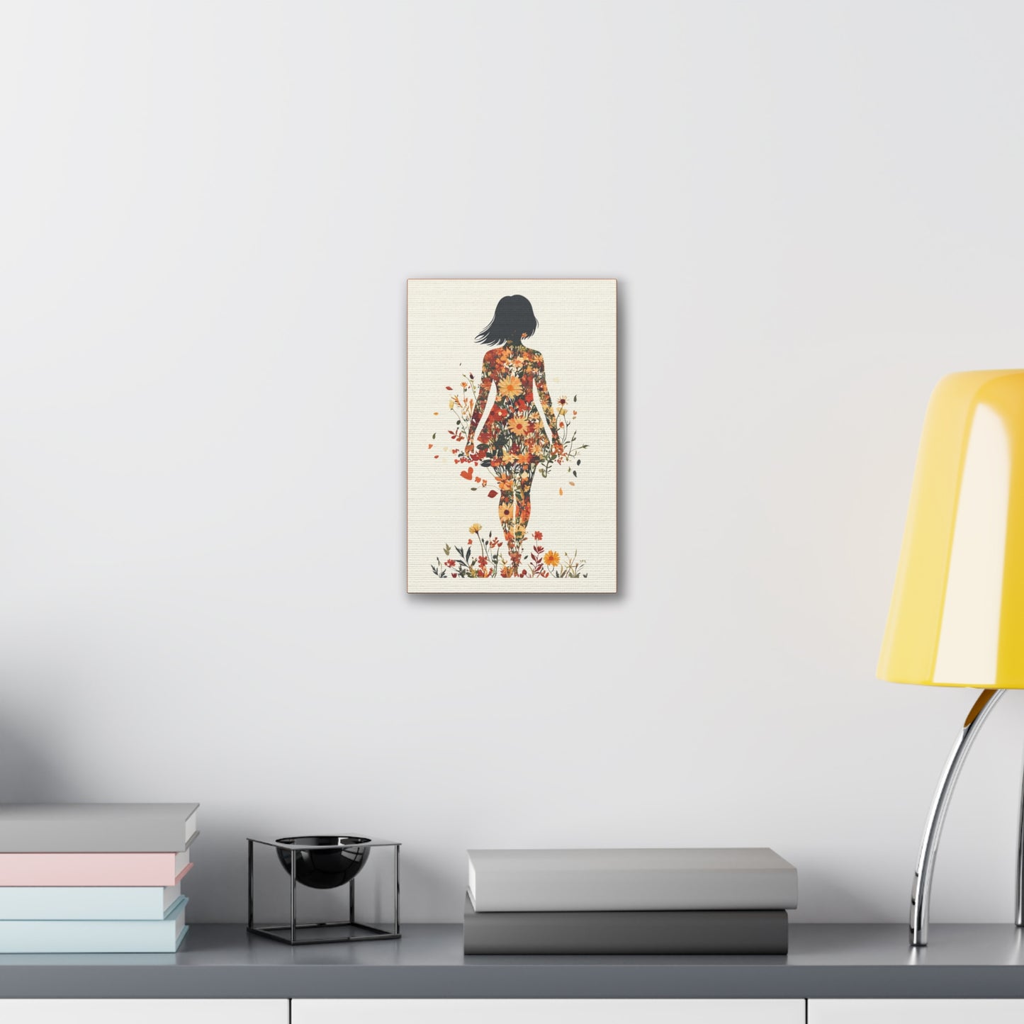 You Belong Among the Wildflowers  - Flower Girl - Print on Canvas