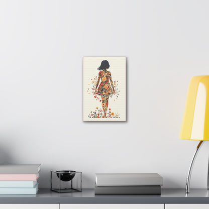 You Belong Among the Wildflowers  - Flower Girl - Print on Canvas
