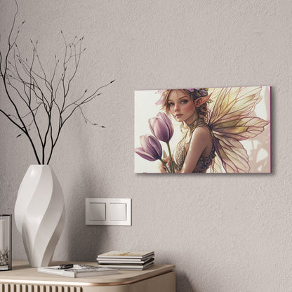 Tuesdays are for Tulips - Flowers & Fairies Collection - Fine Art Print on Canvas