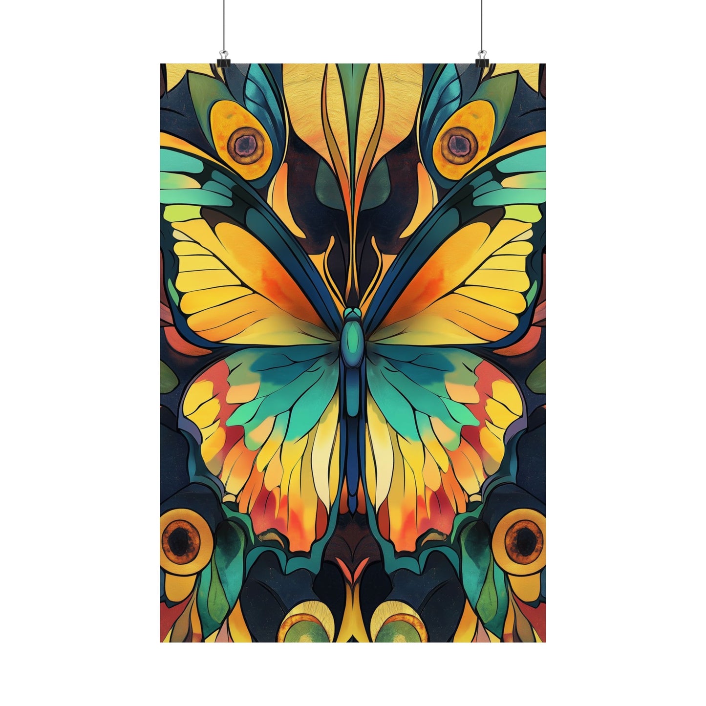 Brilliant Butterfly - Bohemian Wall Art - Fine Art Print - Poster Matte - Vertical Wall Décor