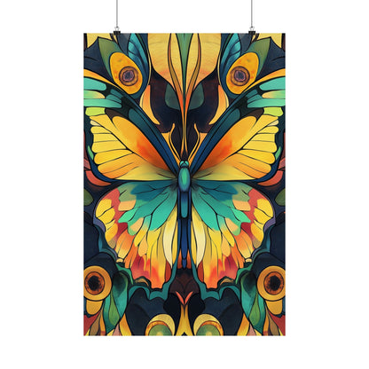 Brilliant Butterfly - Bohemian Wall Art - Fine Art Print - Poster Matte - Vertical Wall Décor