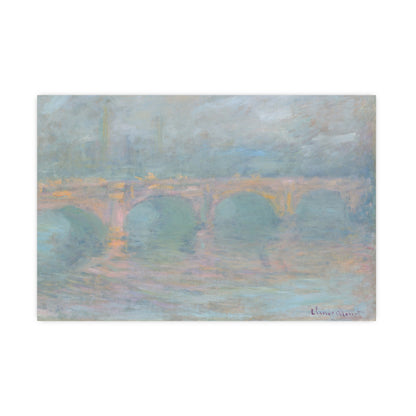 Waterloo Bridge London at Sunset - Monet Fine Art Poster