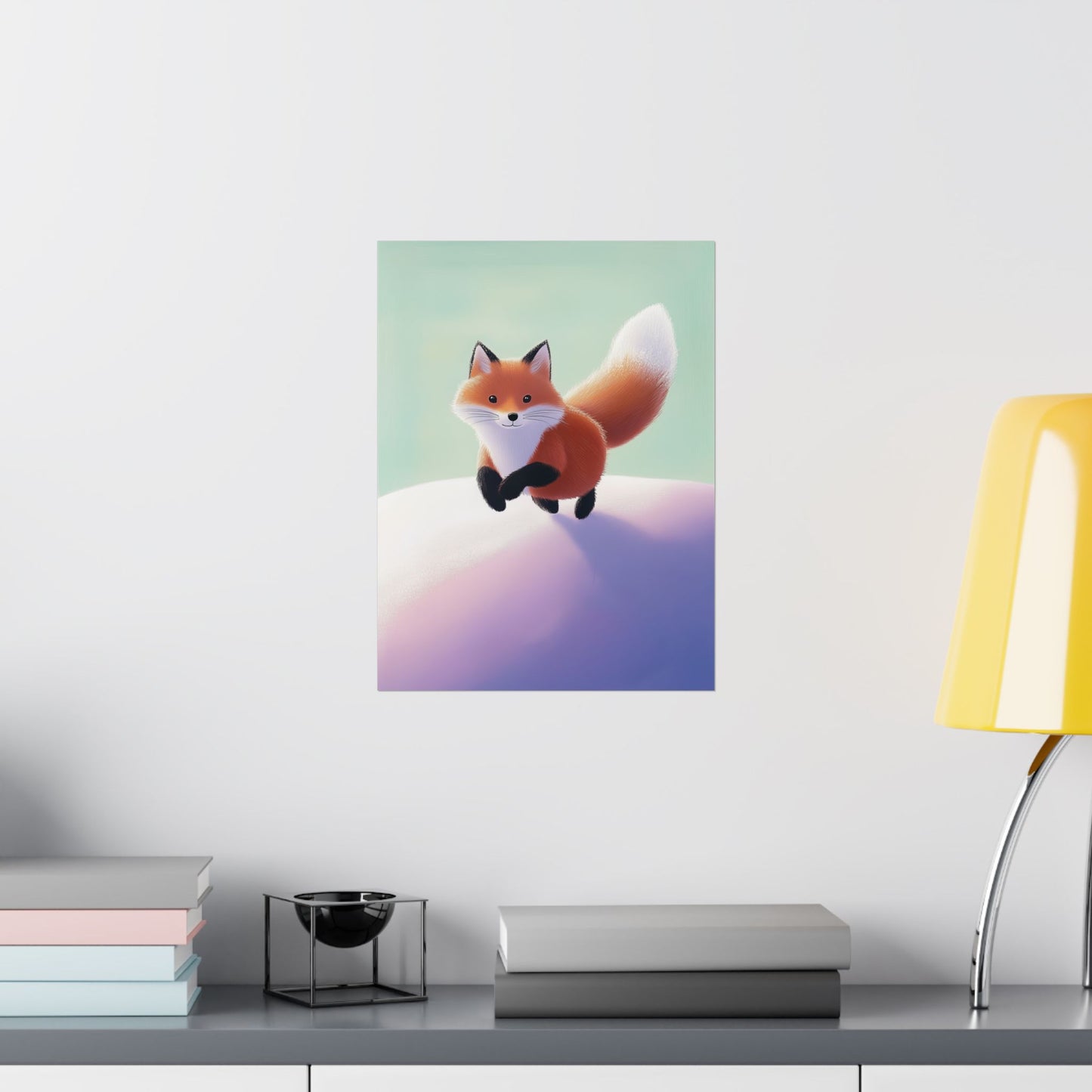 Playful Fox  - Whimsical Animals Wall Art - Cute Animal Posters -  Love Foxes - Vertical Poster