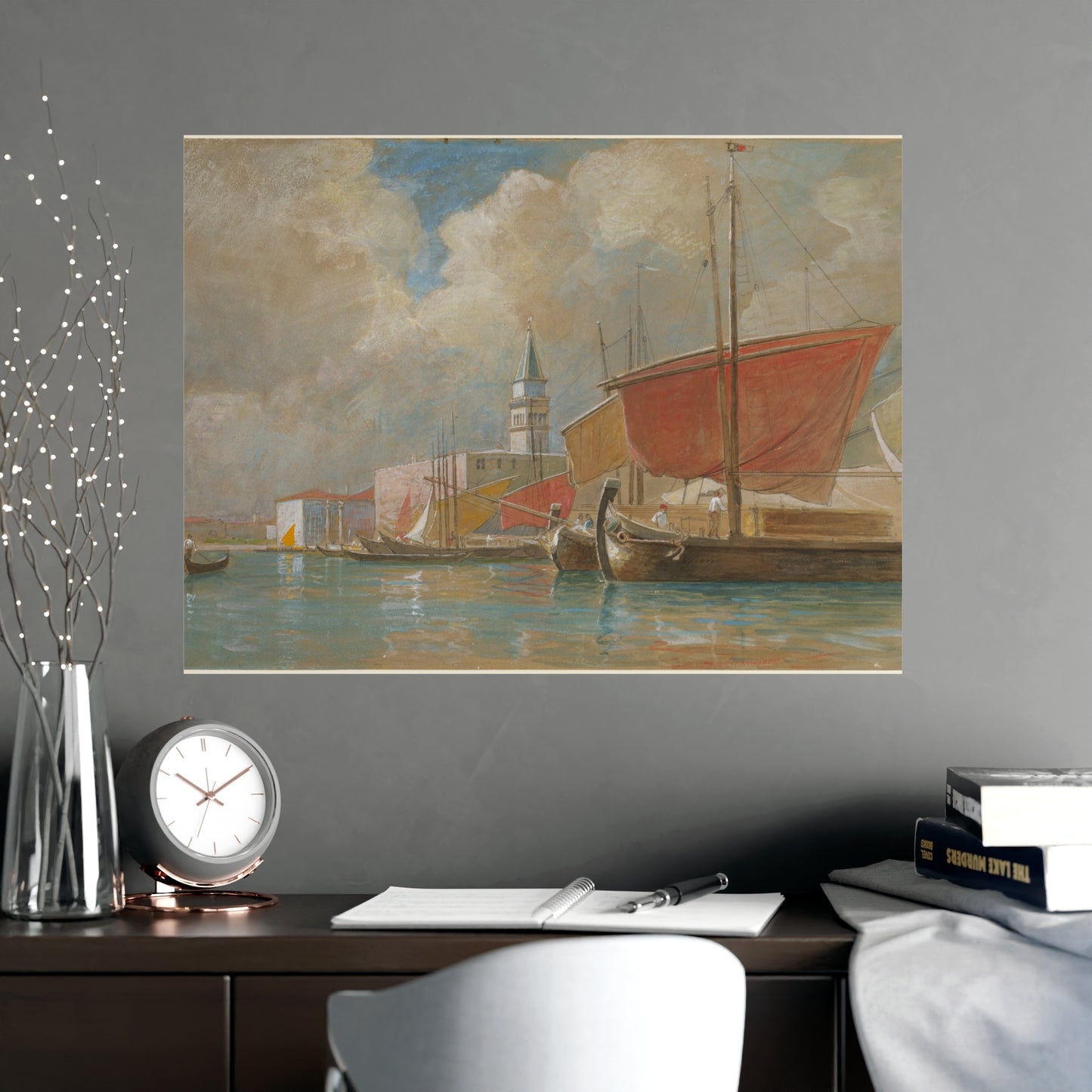 Shipping Along the Molo Venice - Canaletto Fine Art Poster
