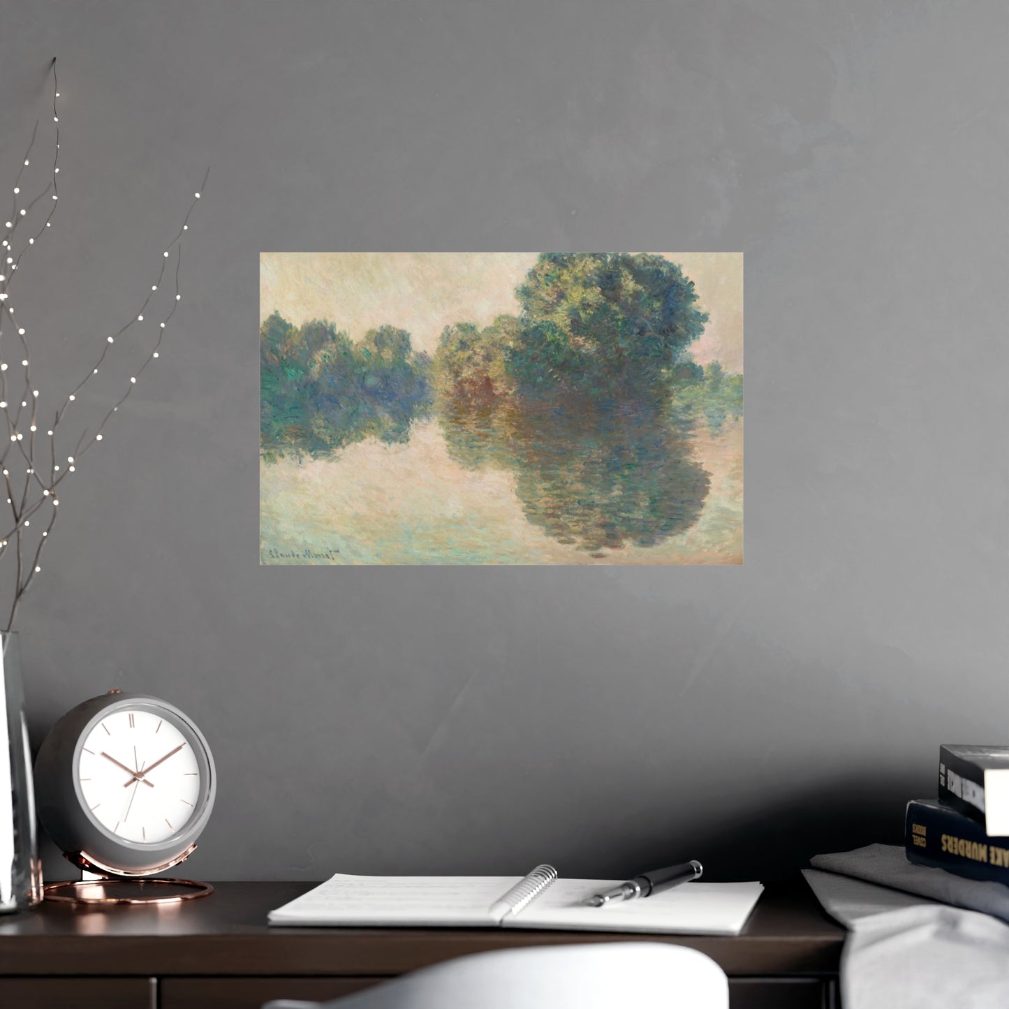 The Seine at Giverny - Monet Fine Art Poster
