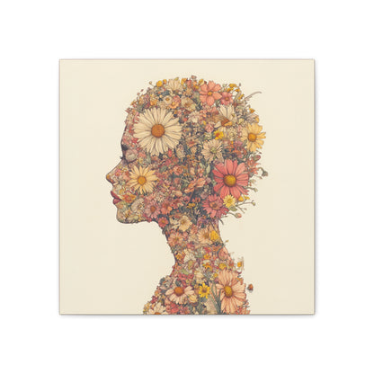 And So She Grew on Canvas
