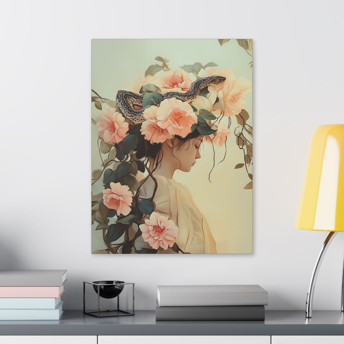 Snake Charmer - Secret Garden Series - Fine Art Print on Canvas