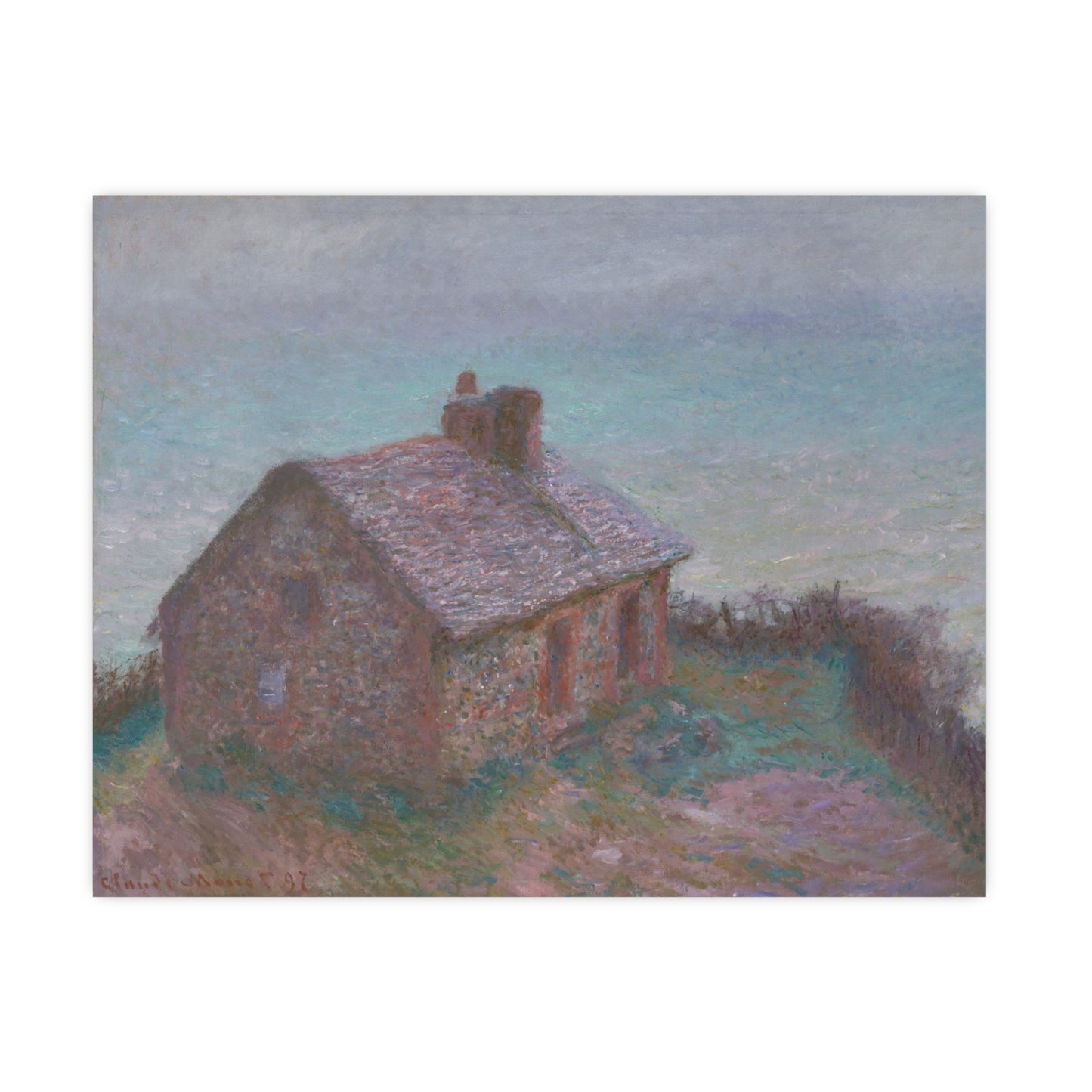 The Customs House at Varengeville - Monet Fine Art Poster