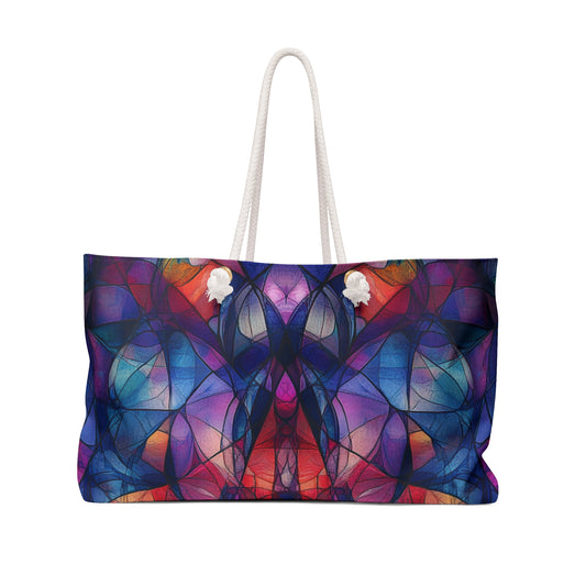 Watercolor Kaleidoscope -  Beach Day Bag - Weekender Bag