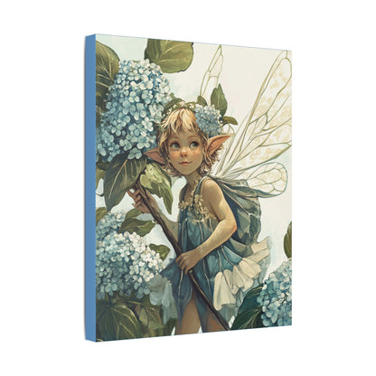 Blue Hydrangea - Flowers & Fairies Collection - Fine Art Print on Canvas