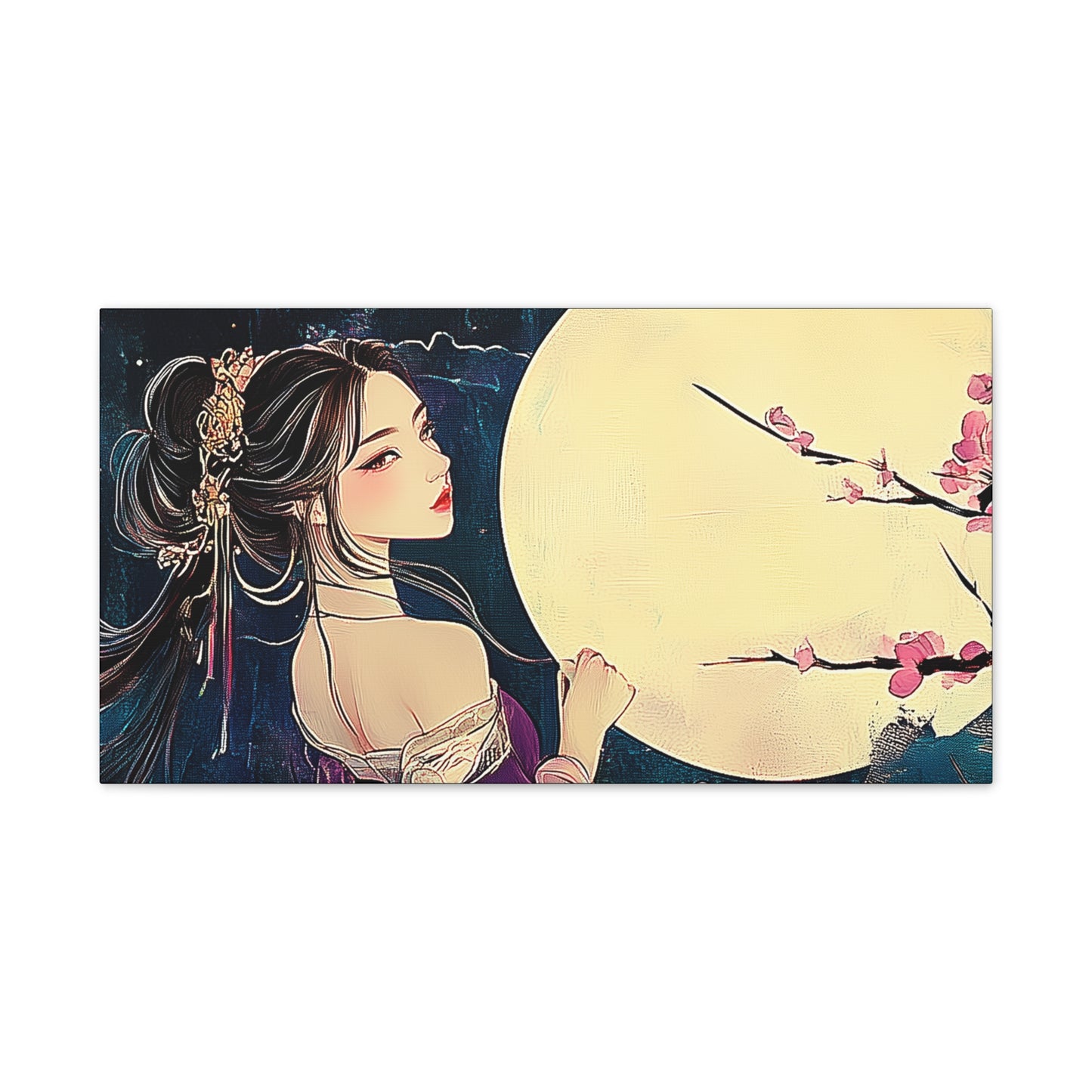 Thinking of You in the Moonlight - Fine Art Print - Wall Art on Canvas