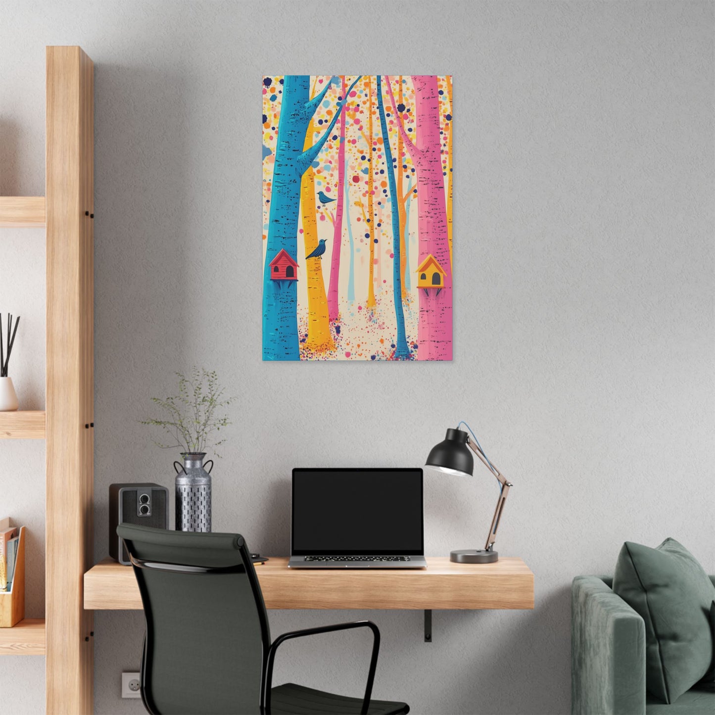 Here for the Birds - Delight in Nature Series - Fine Art Print on Canvas