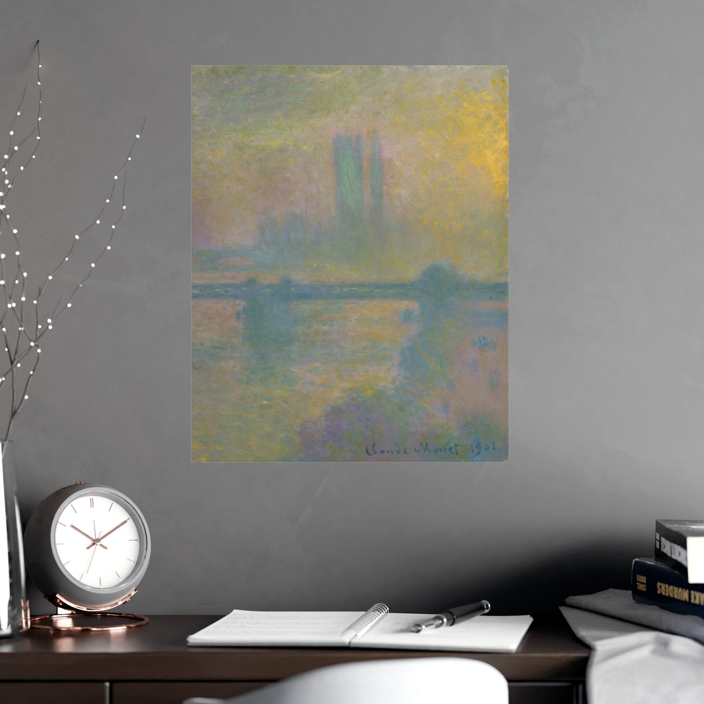 Charing Cross Bridge London - Monet Fine Art Poster