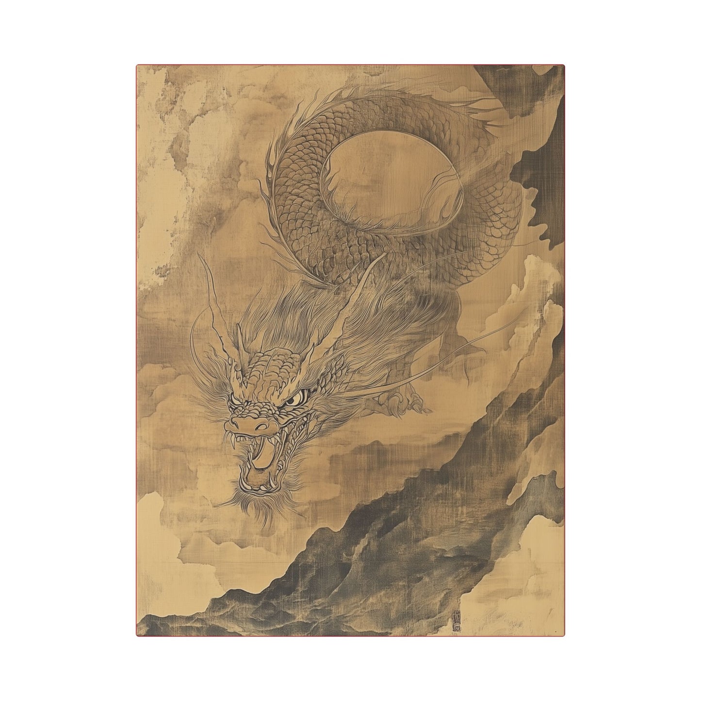 Smoke - Dragon Collection - Year of the Dragon -  Fine Art Print on Canvas