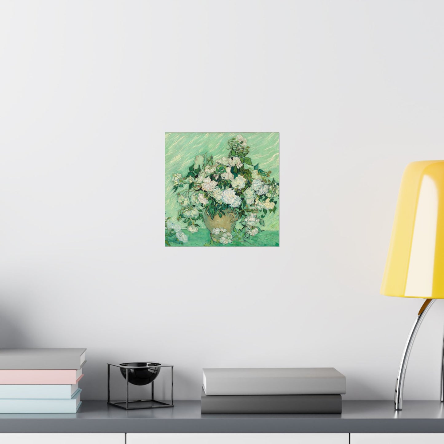 White Roses Painting - Fine Art Prints - Vintage Painting Prints - Elegant Floral - Matte Vertical Poster - White Roses Art Print