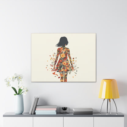 You Belong Among the Wildflowers  - Flower Girl - Print on Canvas