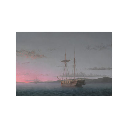Lumber Schooners at Evening Penobscot Bay - Maritime Fine Art Poster