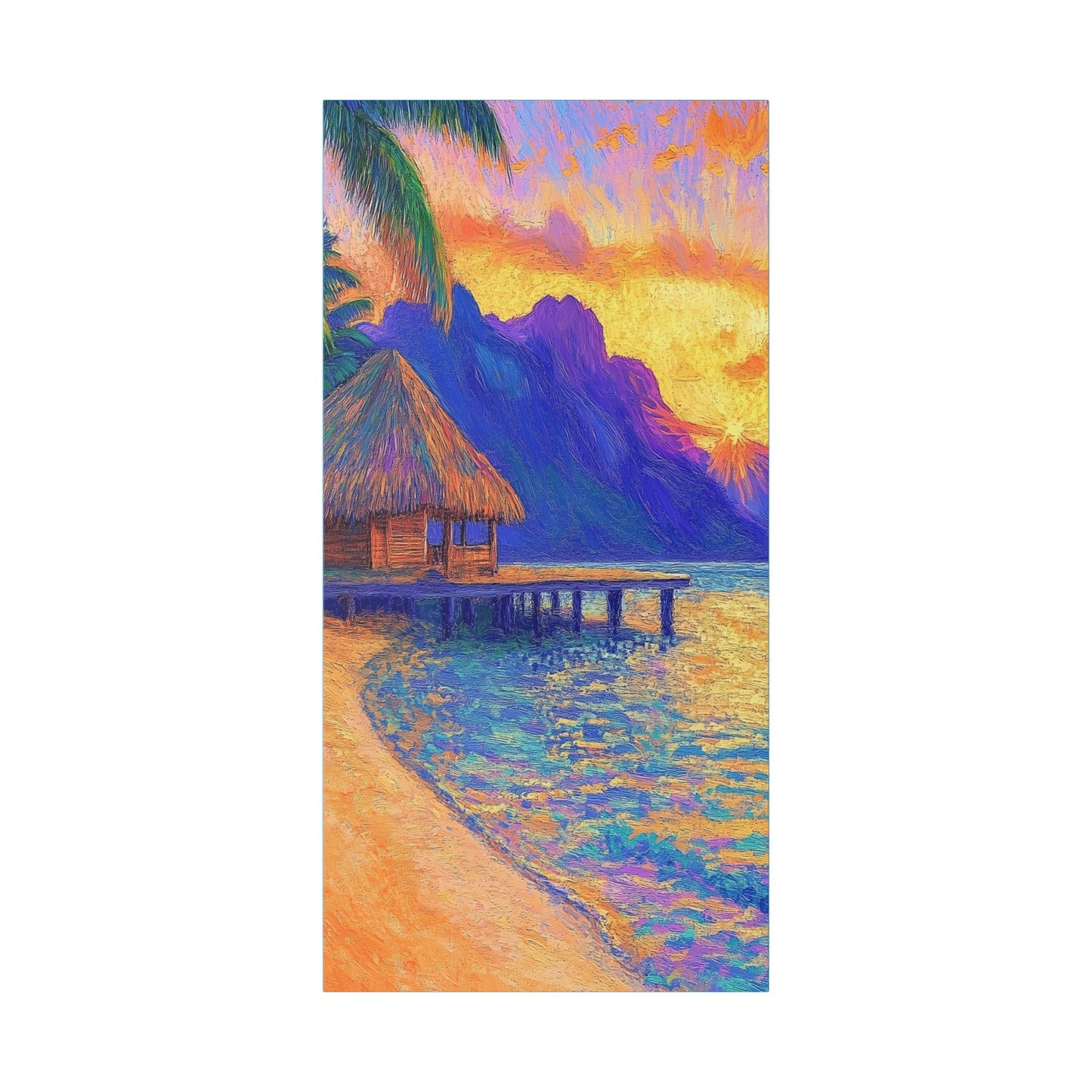 Mornings are Better on Vacation  - Fine Art Print on Canvas