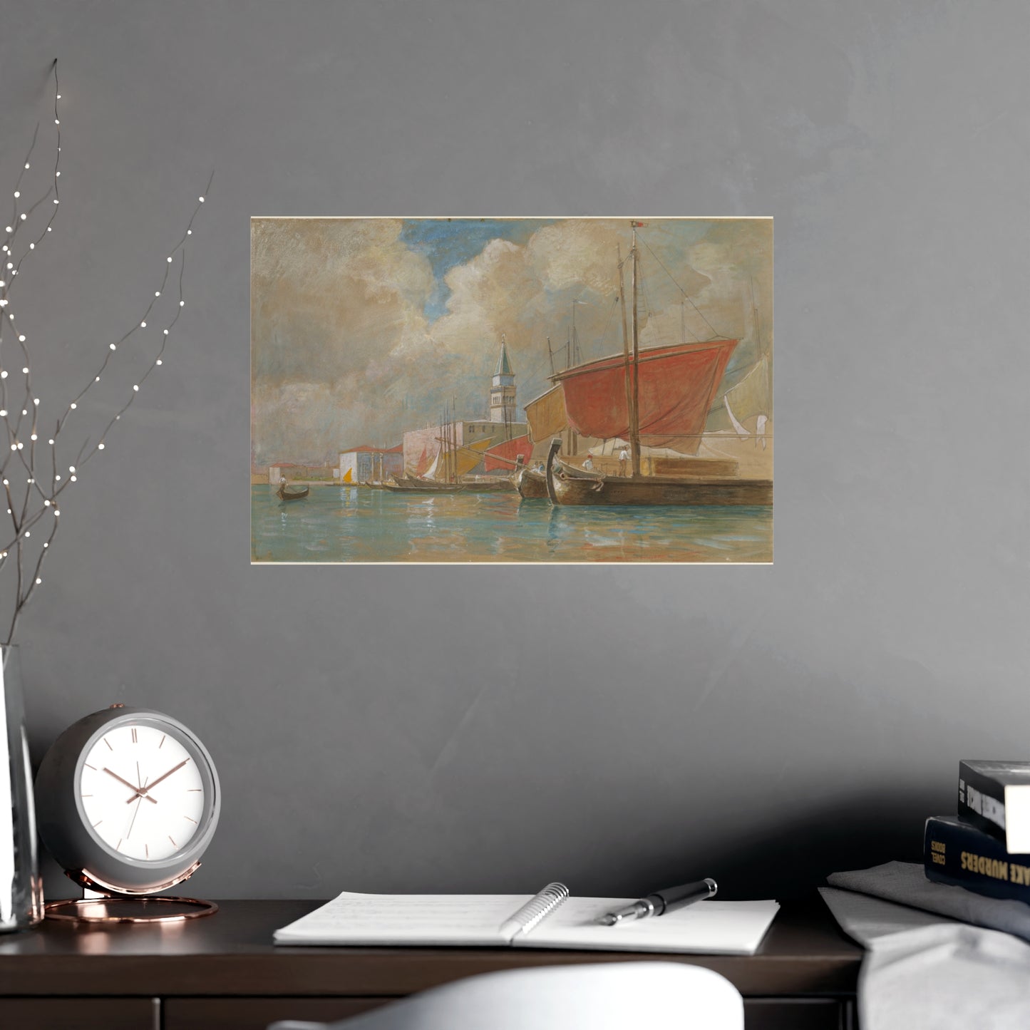 Shipping Along the Molo Venice - Canaletto Fine Art Poster