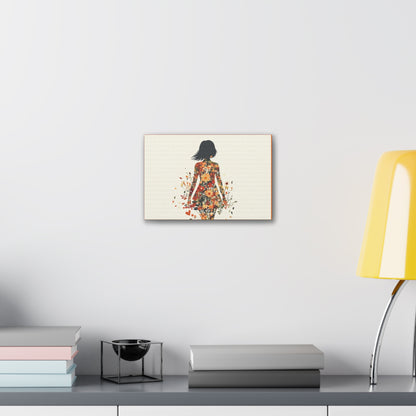 You Belong Among the Wildflowers  - Flower Girl - Print on Canvas