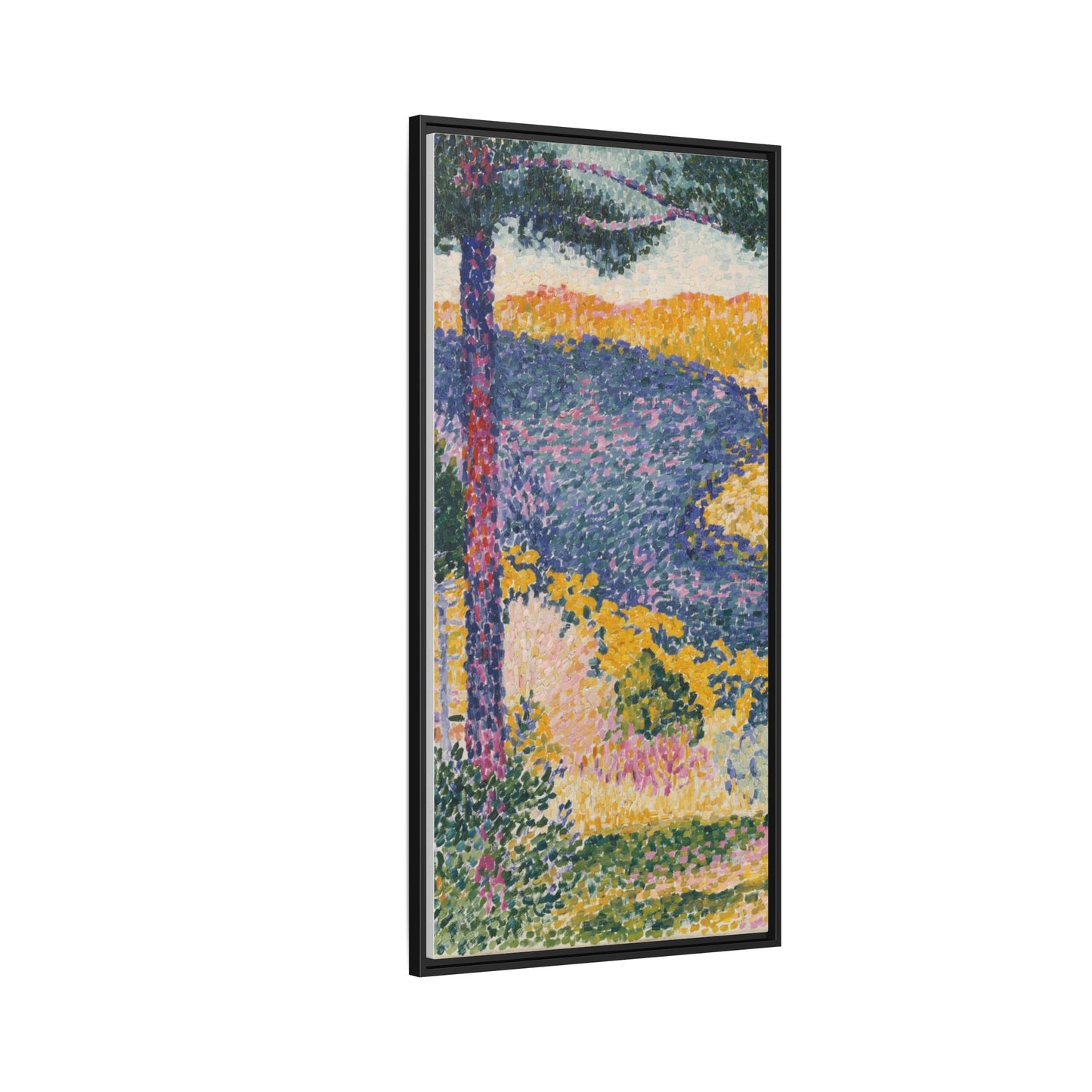 Valley with Fir Shade on the Mountain - Museum Collection - Framed Canvas Print