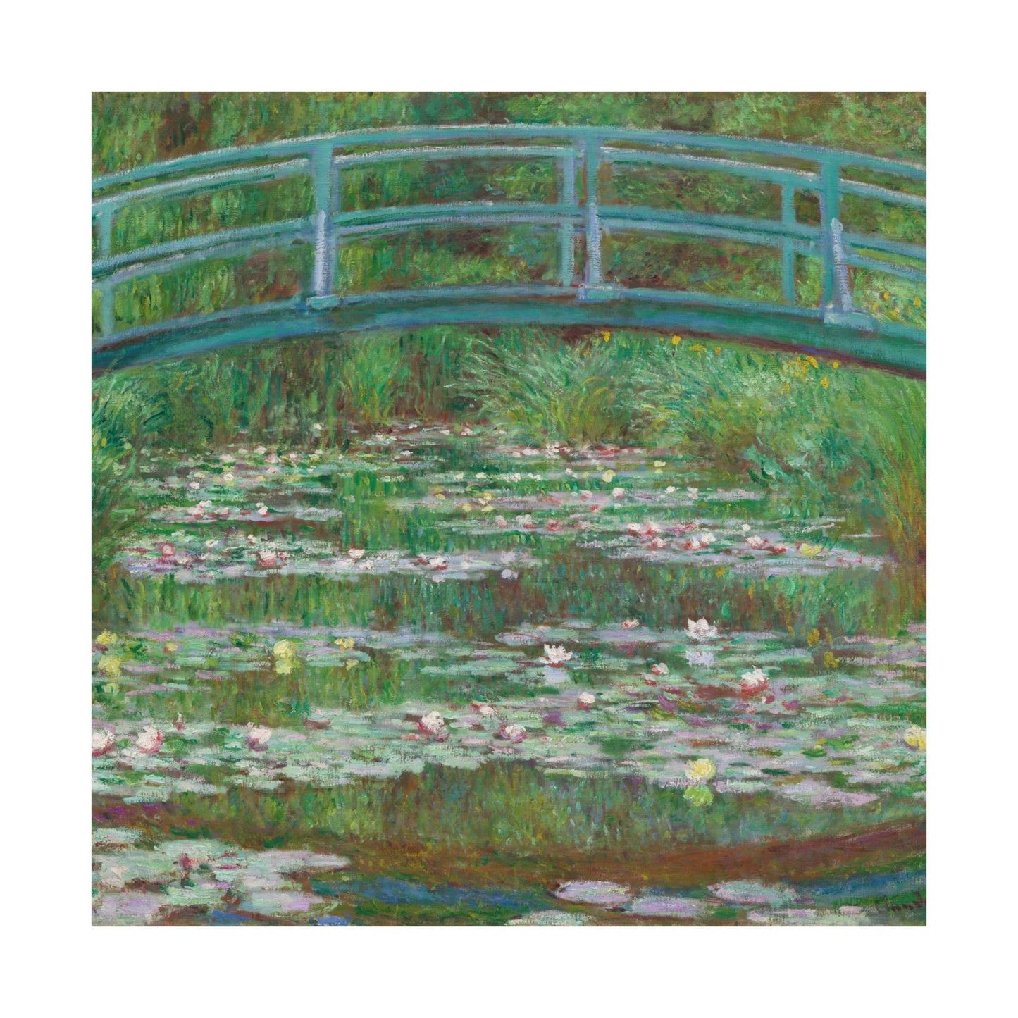 Claude Monet - Japanese Foot Bridge Fine Art Canvas Print