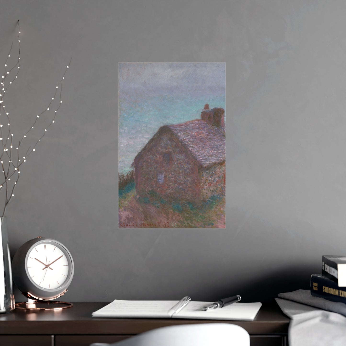 The Customs House at Varengeville - Monet Fine Art Poster