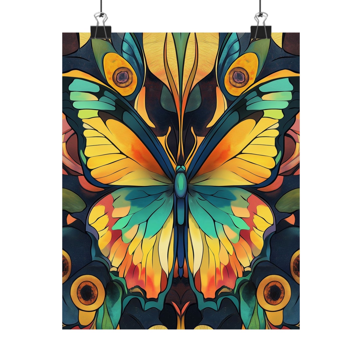 Brilliant Butterfly - Bohemian Wall Art - Fine Art Print - Poster Matte - Vertical Wall Décor