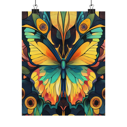 Brilliant Butterfly - Bohemian Wall Art - Fine Art Print - Poster Matte - Vertical Wall Décor
