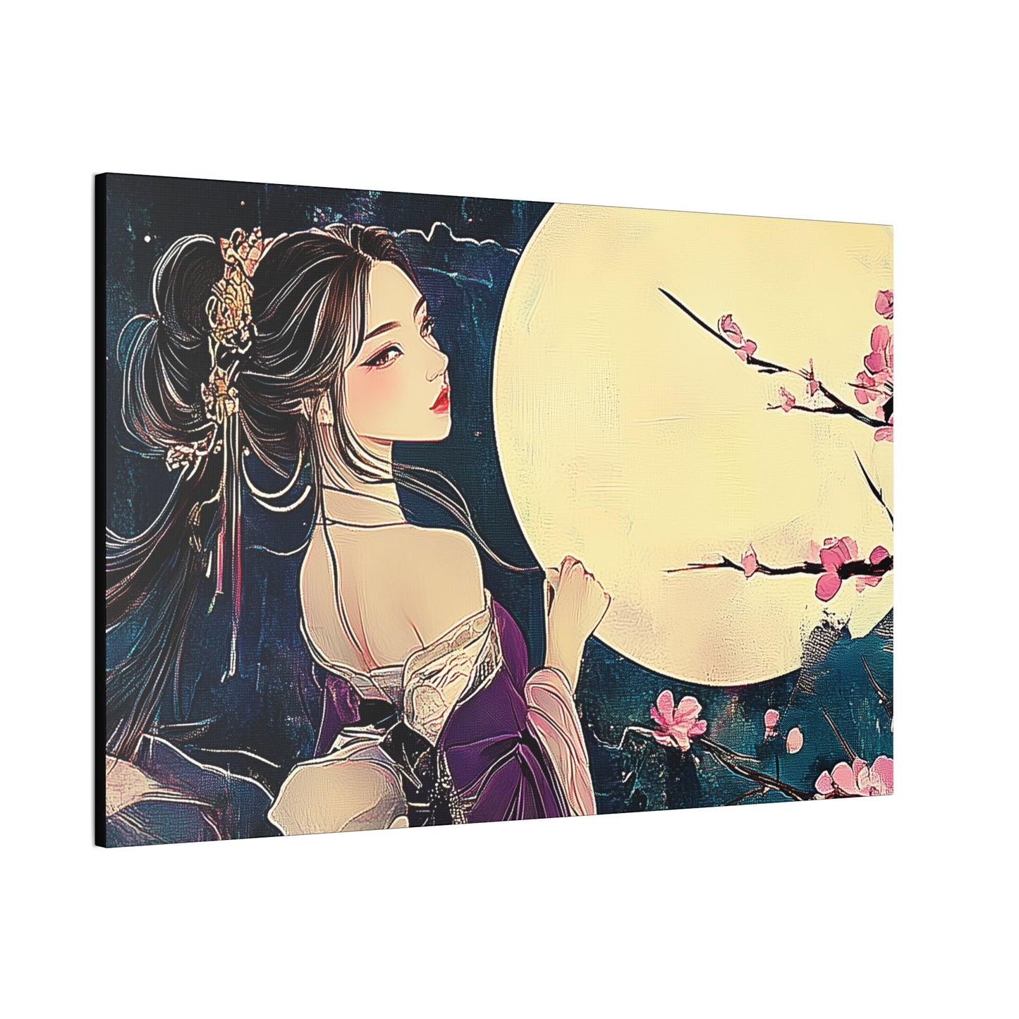 Thinking of You in the Moonlight - Fine Art Print - Wall Art on Canvas