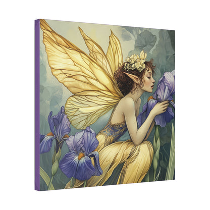 Iris You Were Here - Flowers & Fairies Collection - Fine Art Print on Canvas
