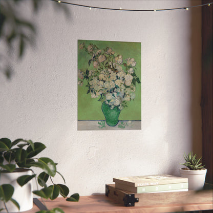 Van Gogh- Fine Art Prints - Reproduction - Flowers in a Vase - Floral Vertical Poster - Artistic Home Décor for Nature Lovers