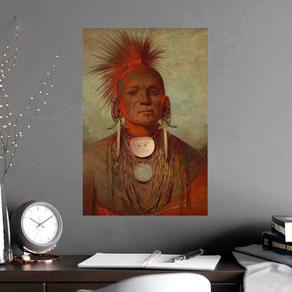 Iowa Medicine Man Portrait - George Catlin - Fine Art Poster