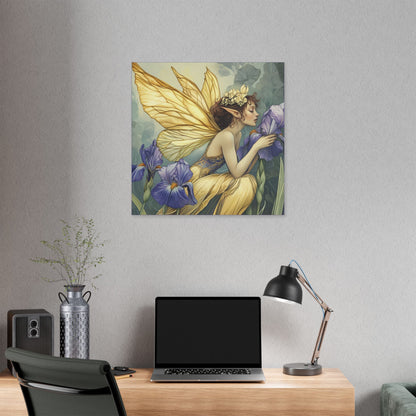Iris You Were Here - Flowers & Fairies Collection - Fine Art Print on Canvas