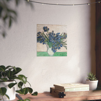 Van Gogh Irises Fine Art Print - Blue Flowers Wall Art